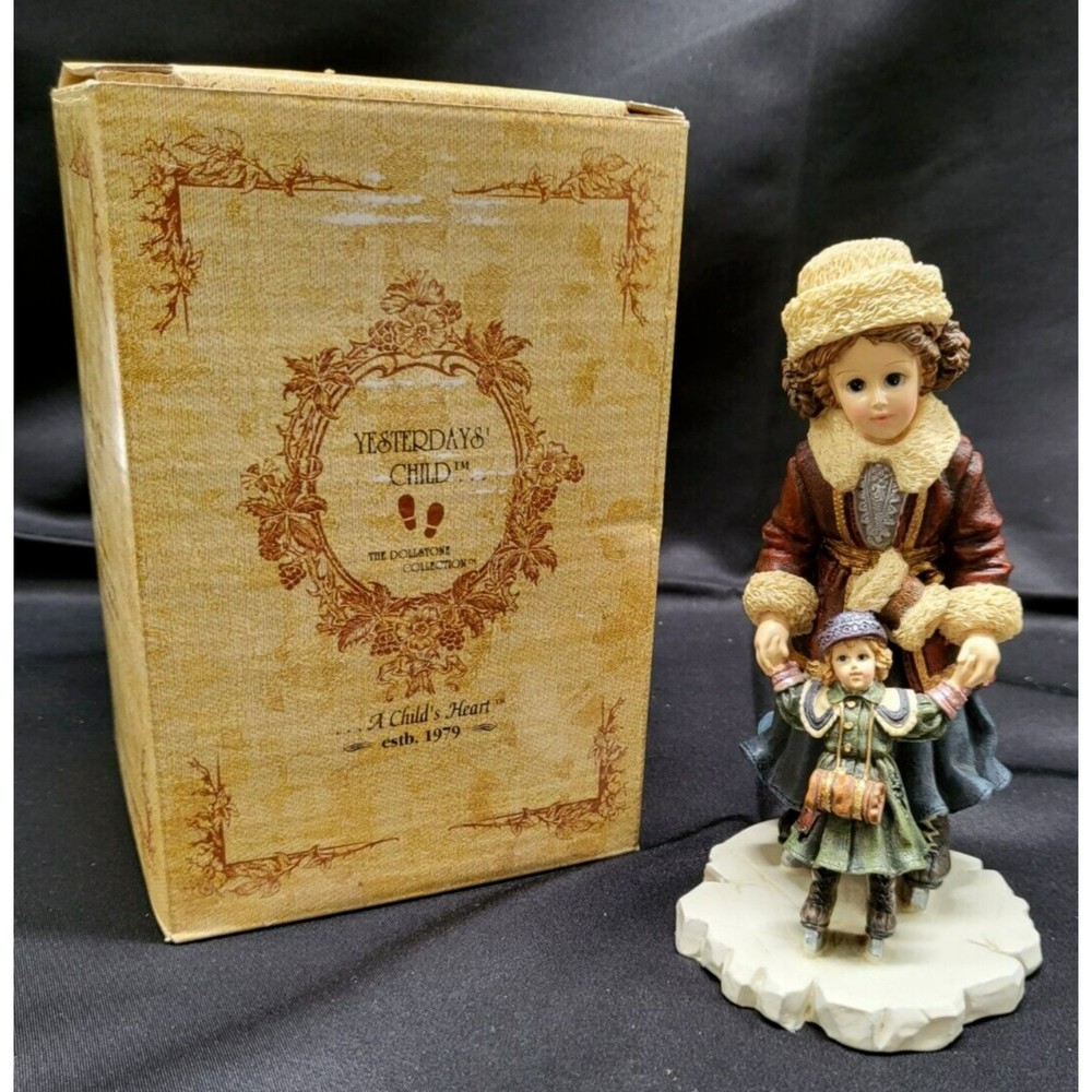 Boyds Bears Yesterdays’ Child Dollstone Kristi w/ Nicole Skaters Waltz 353516